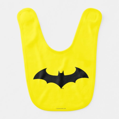 Batman Symbol  Simple Bat Silhouette Logo Bib