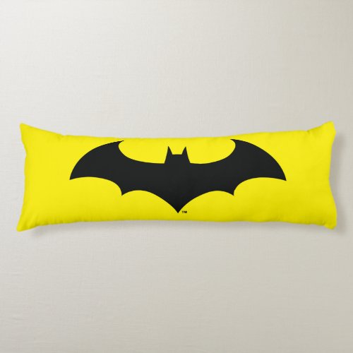 Batman Symbol  Simple Bat Silhouette Logo Body Pillow