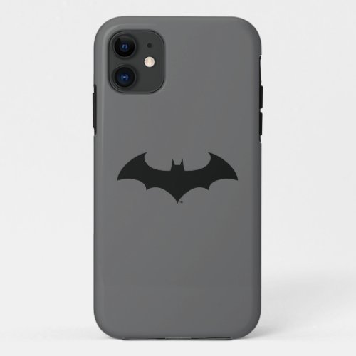Batman Symbol  Simple Bat Silhouette Logo iPhone 11 Case