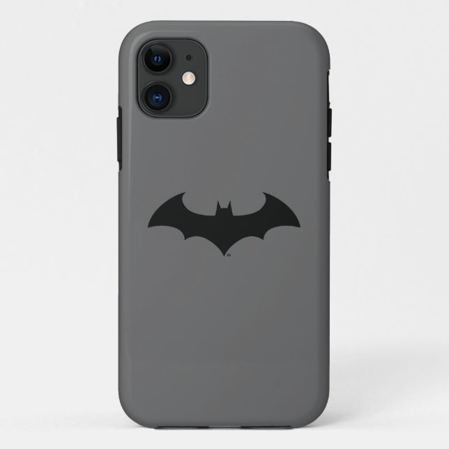 Batman Symbol | Simple Bat Silhouette Logo Case-Mate iPhone Case (Back)