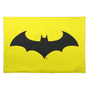Batman Symbol   Simple Bat Silhouette Logo Cloth Placemat