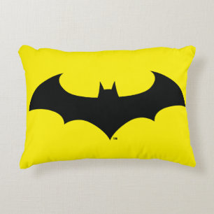 Batman Symbol Simple Bat Silhouette Logo Decorative Pillow