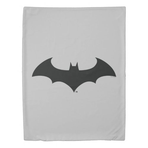 Batman Symbol  Simple Bat Silhouette Logo Duvet Cover