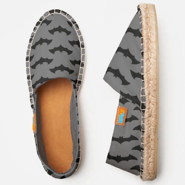 Batman Symbol | Simple Bat Silhouette Logo Espadrilles (Side)