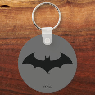 Batman Symbol Simple Bat Silhouette Logo Keychain