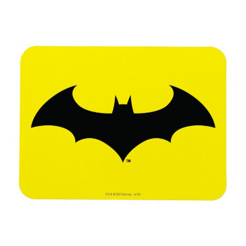 Batman Symbol  Simple Bat Silhouette Logo Magnet