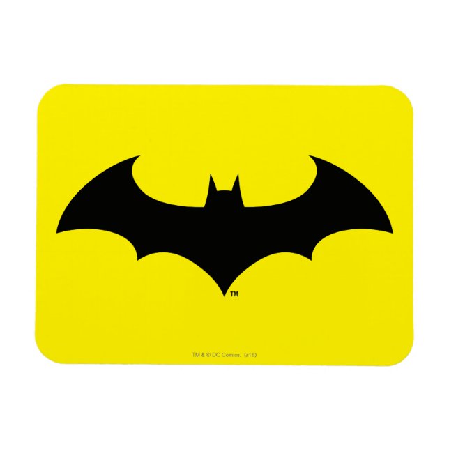 Batman Symbol | Simple Bat Silhouette Logo Magnet (Horizontal)