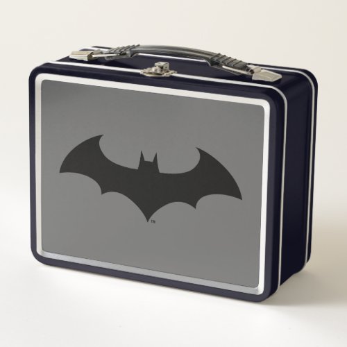 Batman Symbol  Simple Bat Silhouette Logo Metal Lunch Box