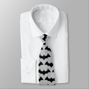 Batman Symbol   Simple Bat Silhouette Logo Neck Tie