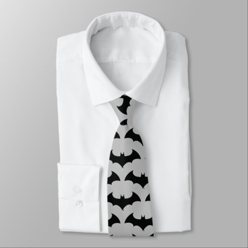 Batman Symbol  Simple Bat Silhouette Logo Neck Tie