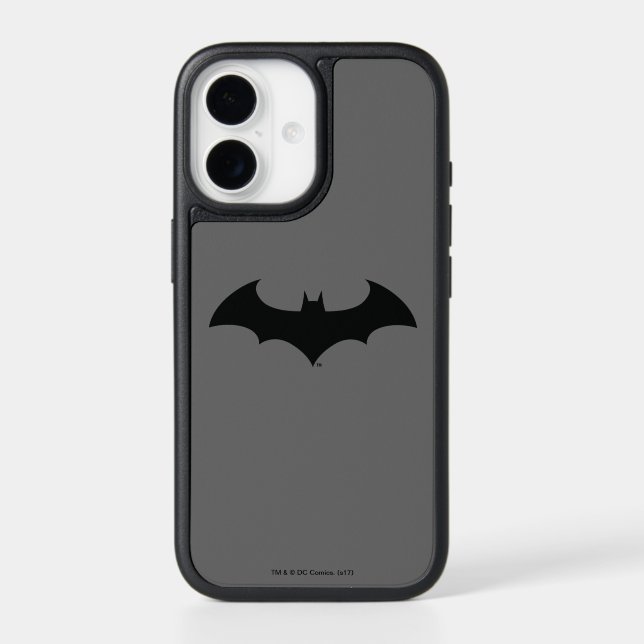 Batman Symbol | Simple Bat Silhouette Logo Otterbox iPhone Case (Back)