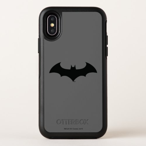 Batman Symbol  Simple Bat Silhouette Logo OtterBox Symmetry iPhone X Case