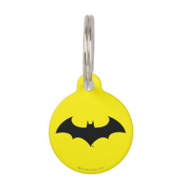 Batman Symbol | Simple Bat Silhouette Logo Pet ID Tag