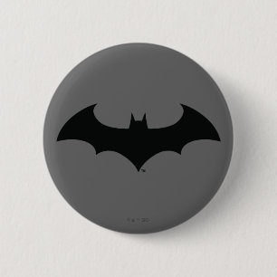 Batman Symbol Simple Bat Silhouette Logo Pinback Button