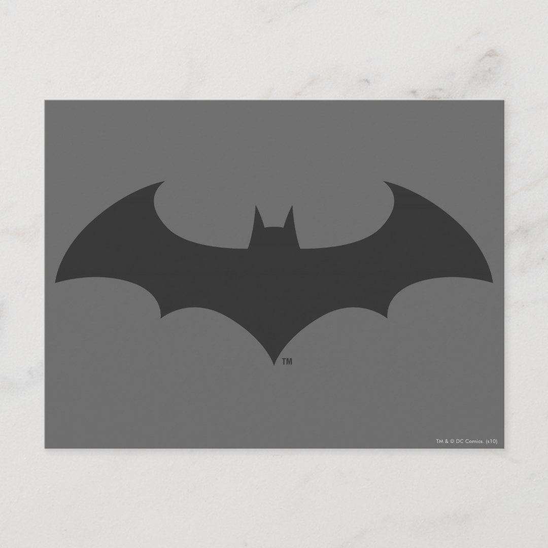 Batman Symbol | Simple Bat Silhouette Logo Postcard | Zazzle