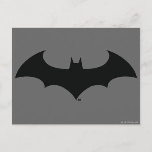 Batman Symbol Simple Bat Silhouette Logo Postcard