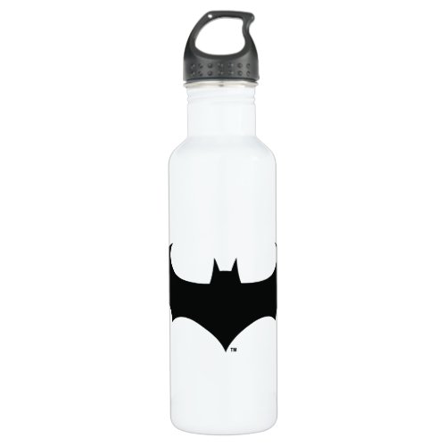 Batman Symbol  Simple Bat Silhouette Logo Stainless Steel Water Bottle