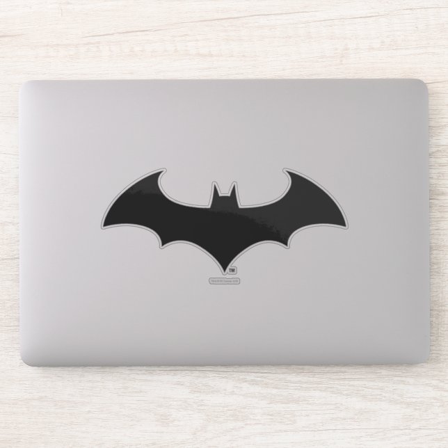 Batman Symbol | Simple Bat Silhouette Logo Sticker (Computer)