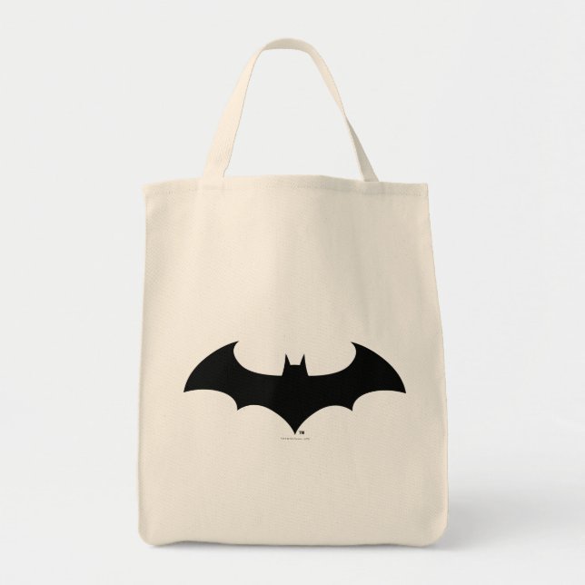 Batman Symbol | Simple Bat Silhouette Logo Tote Bag (Front)