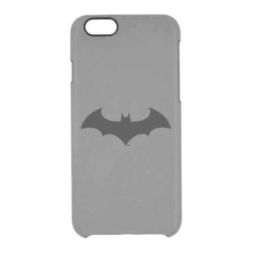Batman Symbol  Simple Bat Silhouette Logo Clear iPhone 66S Case