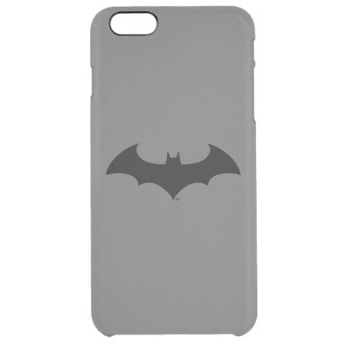 Batman Symbol  Simple Bat Silhouette Logo Clear iPhone 6 Plus Case