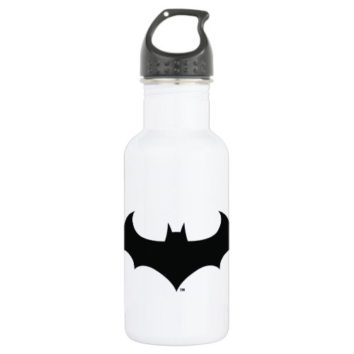 Batman Symbol  Simple Bat Silhouette Logo Water Bottle