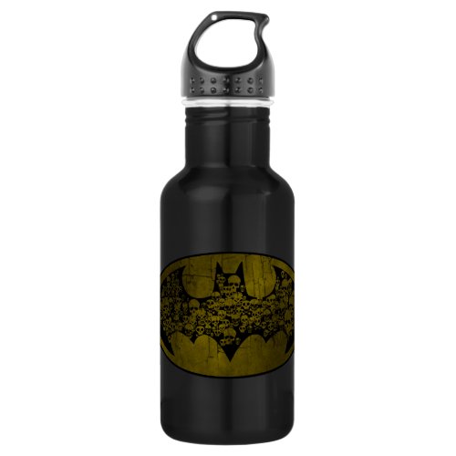Batman Symbol  Skulls in Bat Logo Stainless Steel Water Bottle