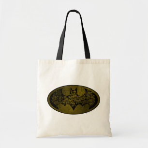 Batman Symbol   Skulls in Bat Logo Tote Bag