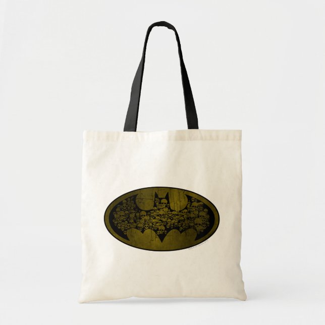 Batman Symbol | Skulls in Bat Logo Tote Bag (Front)
