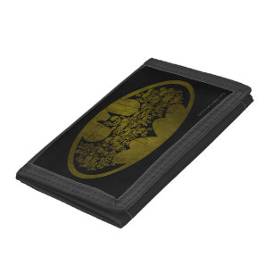 Batman Symbol Skulls in Bat Logo Trifold Wallet