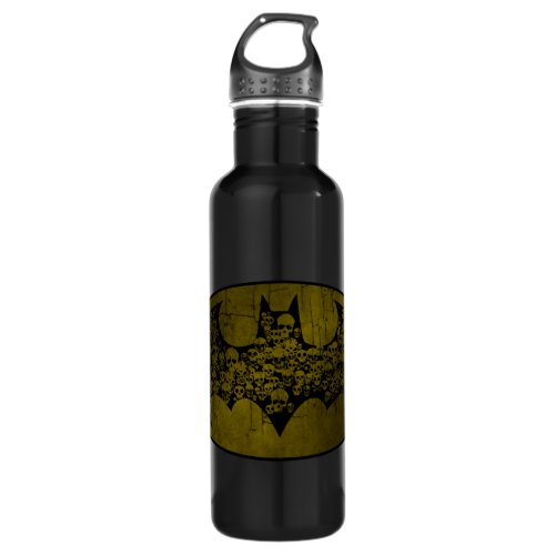 Batman Symbol  Skulls in Bat Logo Water Bottle