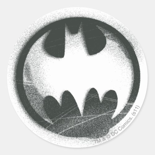 Batman Symbol  Spray Symbol Logo Classic Round Sticker