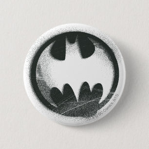 Batman Symbol   Spray Symbol Logo Pinback Button