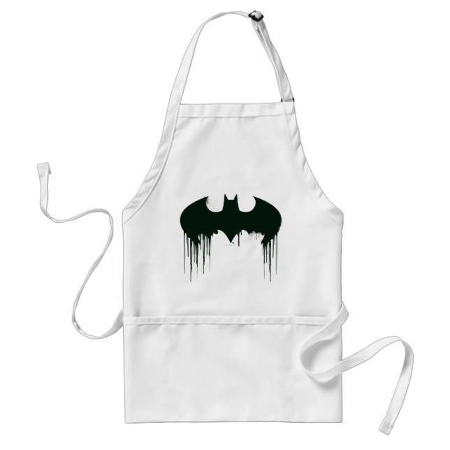 Batman Symbol | Spraypaint Logo Adult Apron (Front)