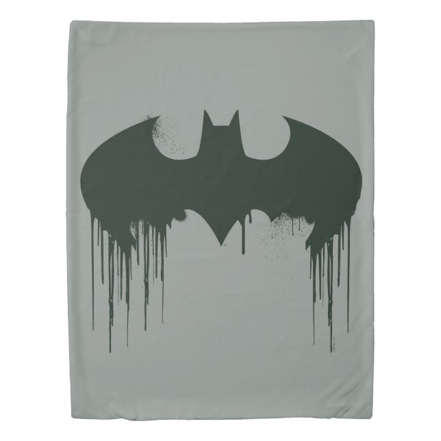 Batman Symbol | Spraypaint Logo Duvet Cover (Front)
