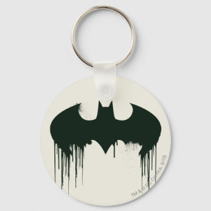 Batman Symbol Spraypaint Logo Keychain
