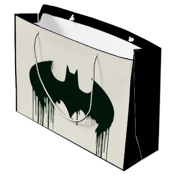 Batman Symbol | Spraypaint Logo Large Gift Bag by batman at Zazzle