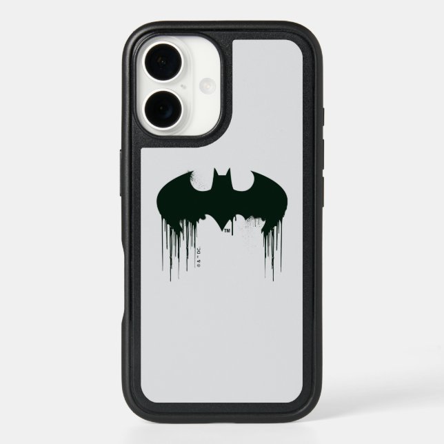 Batman Symbol | Spraypaint Logo Otterbox iPhone Case (Back)