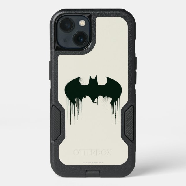 Batman Symbol | Spraypaint Logo Otterbox iPhone Case (Back)