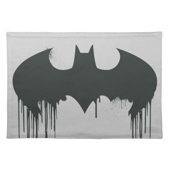 Batman Symbol | Spraypaint Logo Placemat (Front)