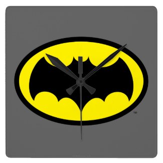 Batman Symbol Square Wall Clock