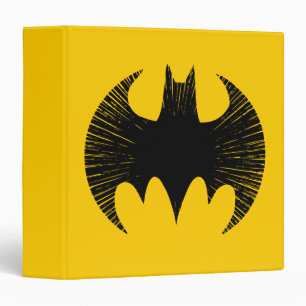 Batman Symbol Streak Logo 3 Ring Binder