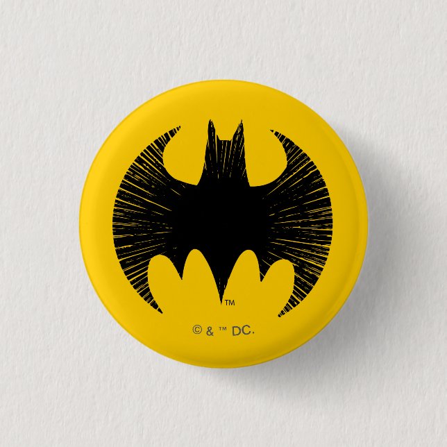 Batman Symbol | Streak Logo Button (Front)