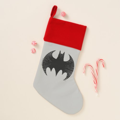 Batman Symbol  Streak Logo Christmas Stocking