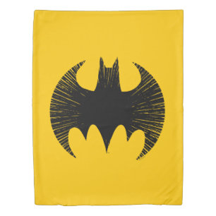 Batman Symbol   Streak Logo Duvet Cover