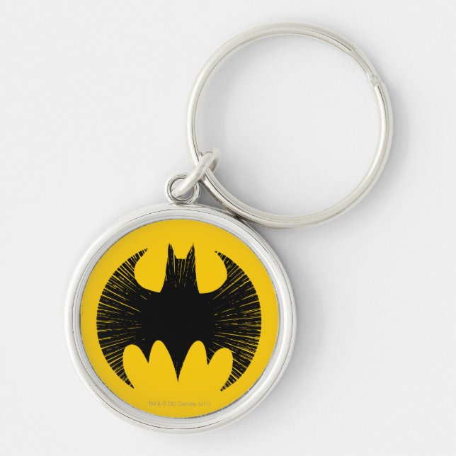 Batman Symbol | Streak Logo Keychain (Front)