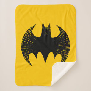 Batman Symbol Streak Logo Sherpa Blanket