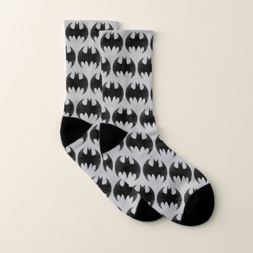 Batman Symbol  Streak Logo Socks