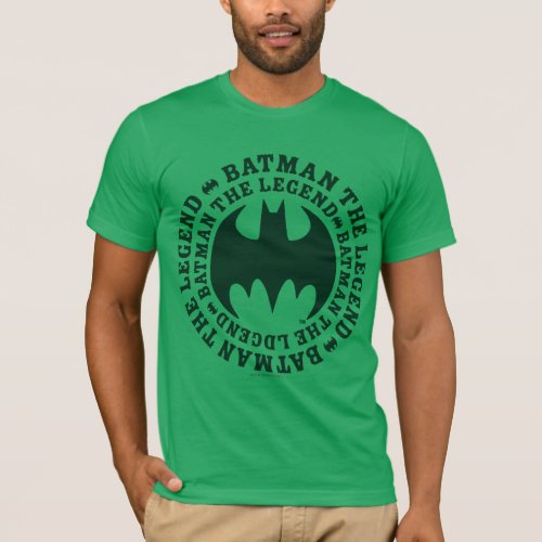 Batman Symbol  The Legend Logo T_Shirt