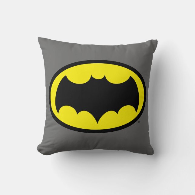 Batman Symbol Throw Pillow (Front)